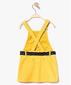 robe chasuble avec ceinture foulard - lulu castagnette jaune robes7853401_2