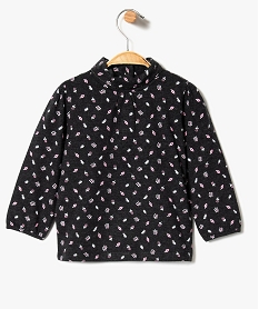 GEMO Tee-shirt à motifs avec col fantaisie gris standard