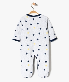 pyjama bebe garcon motifs etoiles avec biais contrastant gris7860501_2