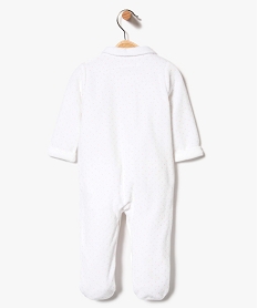 pyjama ouverture avant avec ours brode - lulucastagnette blanc7861201_2