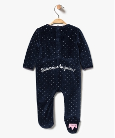 pyjama dors-bien bebe fille a pois et broderies pailletees bleu7865201_2