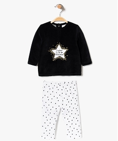 GEMO Pyjama 2 pièces motifs étoiles Noir