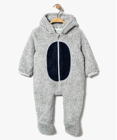 GEMO Surpyjama bébé en maille peluche motif dragon Gris