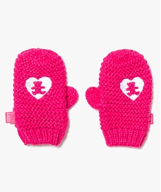 GEMO Moufles en maille - Lulu Castagnette Rose