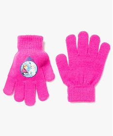 gants en maille - la reine des neiges rose7883901_1