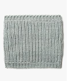 snood fille en maille pailletee avec doublure polaire gris7885001_1