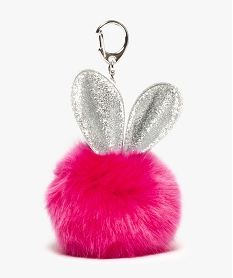 GEMO Porte-clé lapin avec oreilles pailletées Rose