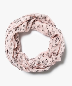 GEMO Snood voile multiposition motif hibou Rose