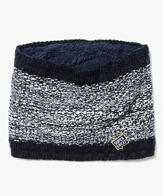 snood  en maille avec doublure polaire bleu7894201_1