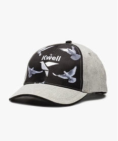 GEMO Casquette bicolore avec motifs colombes - Kwell Noir