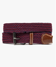 ceinture tressee elastique bicolore bleu7899401_1