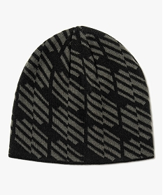 GEMO Bonnet pour homme à motif graphique Gris