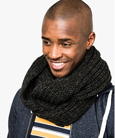 echarpe snood en grosse maille pour homme gris7901501_1