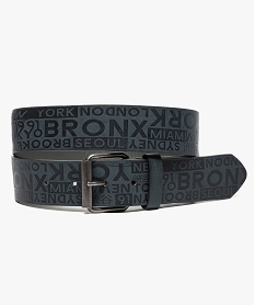 GEMO Ceinture unie embossée Noir