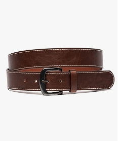 ceinture unie a surpiqures apparentes brun7903801_1