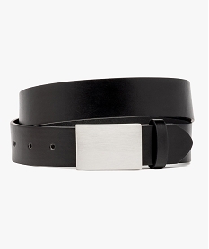 ceinture unie a boucle metallique noir7904301_1