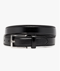 GEMO Ceinture fine à boucle métallique Noir