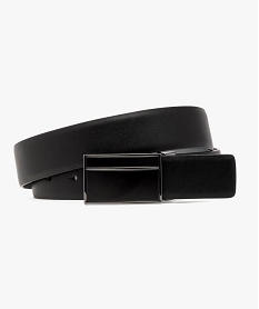 GEMO Ceinture réversible à boucle fantaisie Noir