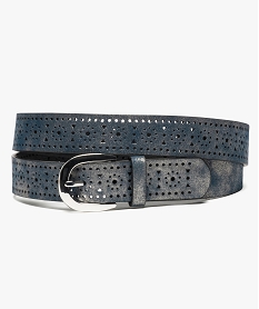 GEMO Ceinture femme à motifs ajourés Gris