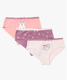 GEMO Lot de shorties motifs lapins Multicolore