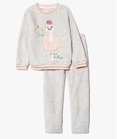 GEMO Ensemble de pyjama duveteux motif autruche Gris