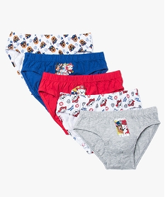 lot de 5 slips imprimes - la pat patrouille multicolore pyjamas7919401_1