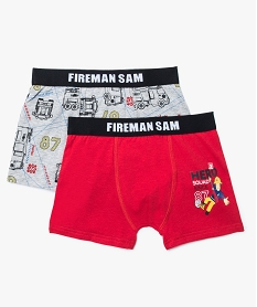 GEMO Lot de 2 boxers imprimés - Sam le Pompier Multicolore