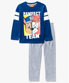 GEMO Pyjama 2 pièces en velours garçon - Pat Patrouille bleu standard