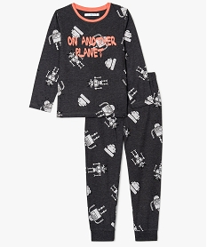 GEMO Pyjama manches longues motifs robots kaki fonce