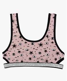 GEMO Brassière sans armatures ajourée sur les côtés Imprimé