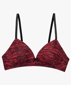 GEMO Soutien-gorge fille paddé en microfibre à fines bretelles Rouge