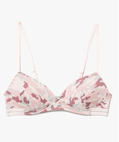 GEMO Soutien-gorge à motifs sans armatures avec bonnets rembourrés kaki fonce