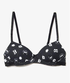 GEMO Soutien-gorge sans armatures à bonnets paddés et motifs kaki fonce