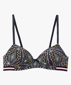 GEMO Soutien-gorge imprimé sans armature marron vif