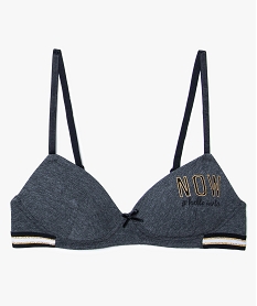 GEMO Soutien-gorge à message sans armature gris standard
