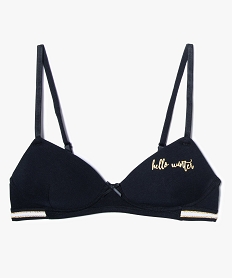 GEMO Soutien-gorge à message sans armature noir vif