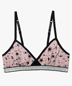 GEMO Soutien-gorge triangle forme croisée Imprimé