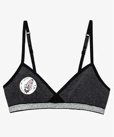 GEMO Soutien-gorge triangle forme croisée gris standard