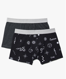 GEMO Lot de 2 boxers tons foncés Gris