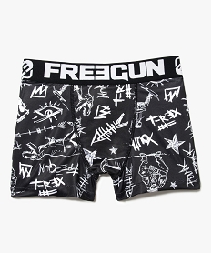 GEMO Boxer microfibre à motifs crayonnés - Freegun Imprimé