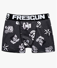 GEMO Boxer garçon en microfibre motif tête de mort - Freegun Imprimé