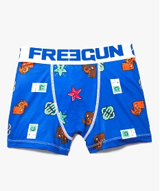 GEMO Boxer microfibre à motifs pixellisés - Freegun kaki fonce