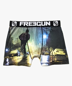 GEMO Boxer garçon en microfibre imprimé paysage urbain - Freegun Imprimé