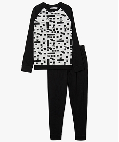GEMO Ensemble de pyjama motifs gaming kaki fonce