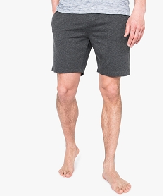 GEMO Short de pyjama homme en jersey à taille élastiquée Gris