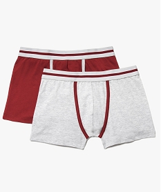 GEMO Boxers homme avec biais contrastants (lot de 2) dore