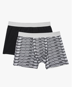 lot de 2 boxers stretch assortis multicolore7935501_1