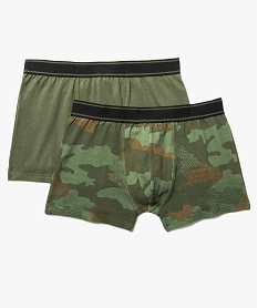 lot de 2 boxers en coton stretch motif camo multicolore7935801_1