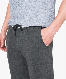 pantalon de pyjama homme en jersey a taille elastique gris pyjamas et peignoirs7938301_2
