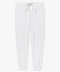pantalon de pyjama avec bas resserre et nœud en satin gris7945501_4